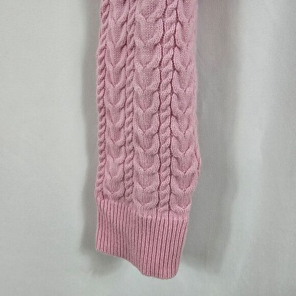 LoveShackFancy Calloway Crop Sweater in Pale Rose - Size XS - Picture 7 of 11